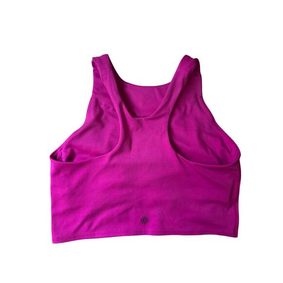 Athleta | Fuchsia Conscious Crop Bikini Top | Size Small - Picture 3 of 5